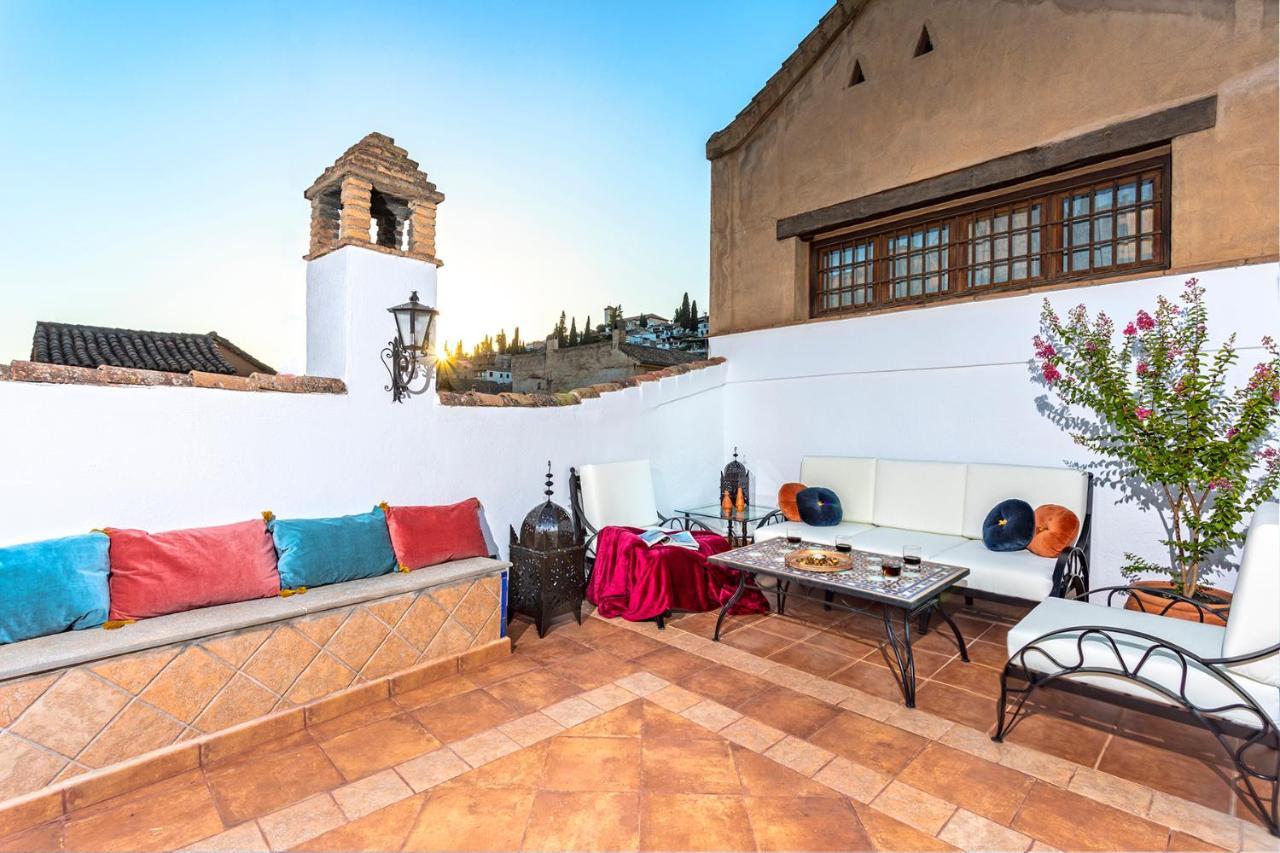 グラナダ Morayma House Terrace With Views To Alhambraヴィラ エクステリア 写真